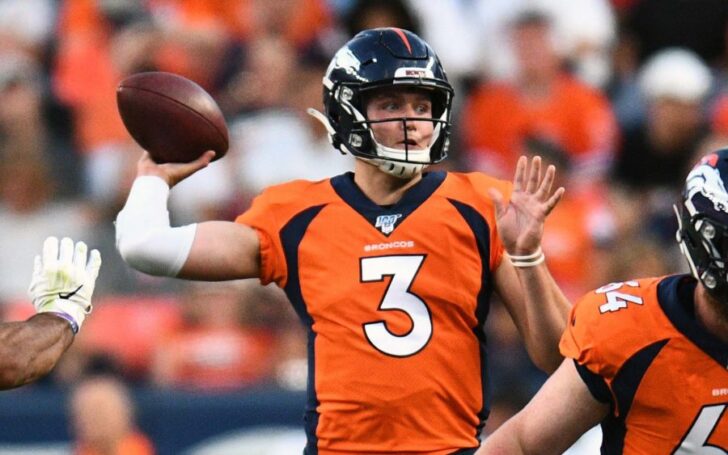 Drew Lock. Credit: Ron Chenoy, USA TODAY Sports.