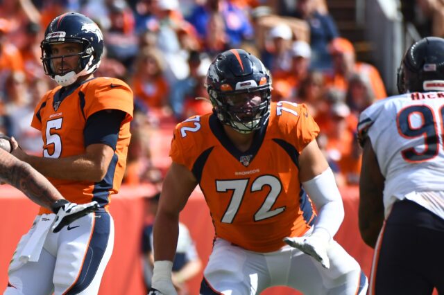 Garett Bolles. Credit: Ron Chenoy, USA TODAY Sports.