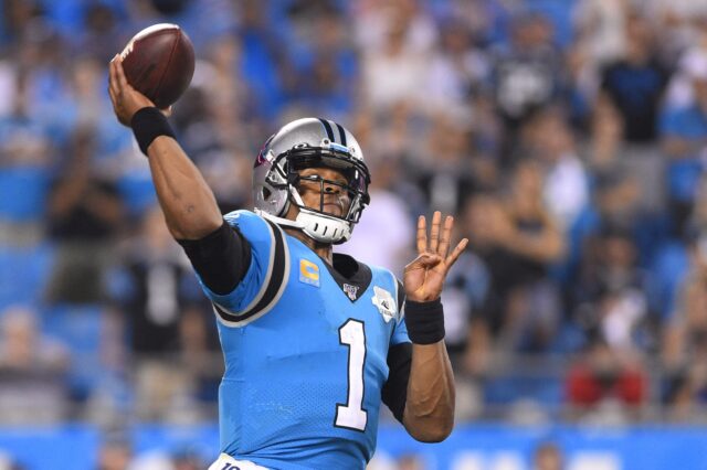 Cam Newton. Credit: Bob Donnan, USA TODAY Sports.