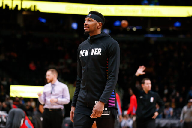 Denver Nuggets forward Torrey Craig (3) before the game against the Sacramento Kings at the Pepsi Center.