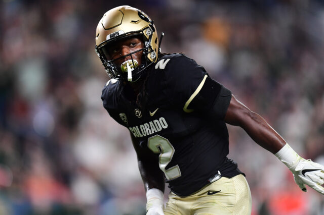 Denver, CO, USA; Colorado Buffaloes wide receiver Laviska Shenault Jr. (2) during the second quarter against the Colorado State Rams at Broncos Stadium at Mile High.