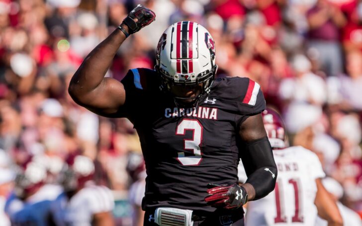 Javon Kinlaw. Credit; Jeff Blake, USA TODAY Sports.