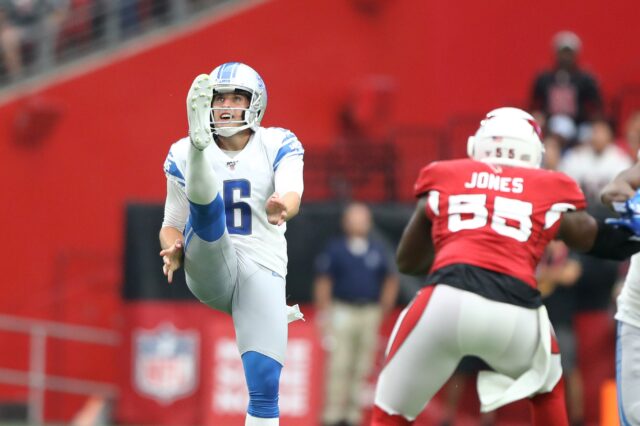 Sam Martin. Credit: Mark J. Rebilas, USA TODAY Sports.