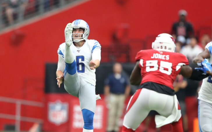 Sam Martin. Credit: Mark J. Rebilas, USA TODAY Sports.