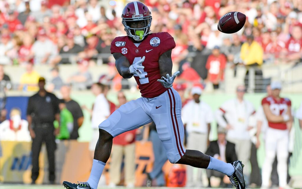 Jerry Jeudy. Credit: Jasen Vinlove, USA TODAY Sports.