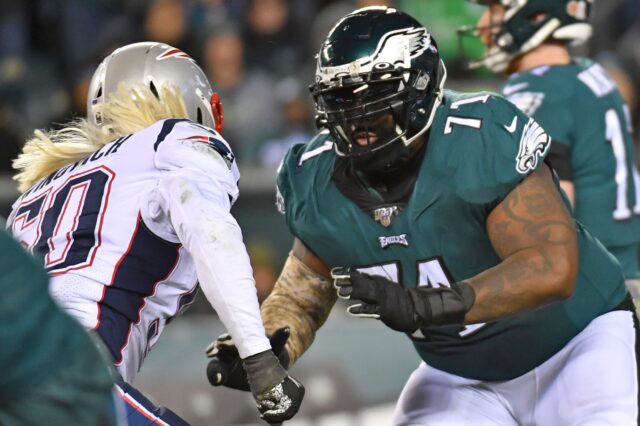 Jason Peters in Nov. 2019. Credit: Eric Hartline, USA TODAY Sports.