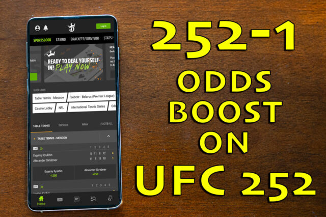 draftkings sportsbook ufc 252 promo