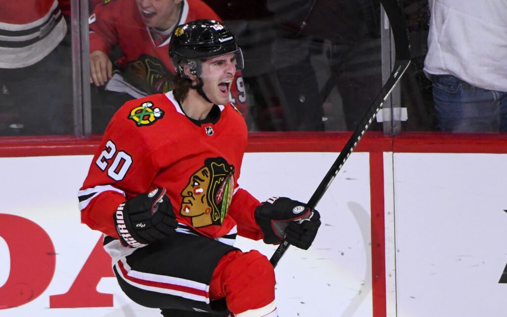 Brandon Saad, credit: Matt Marton, USA TODAY Sports.