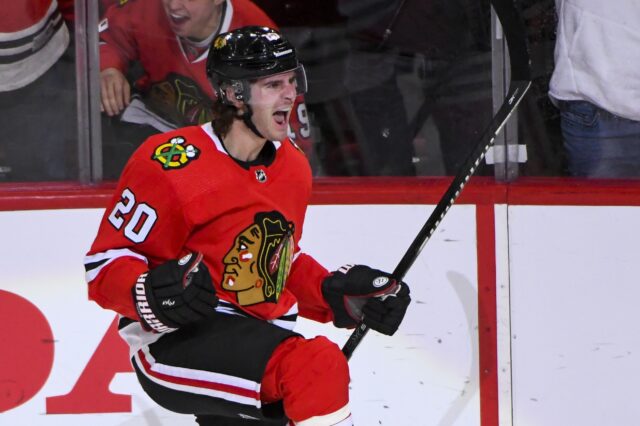 Brandon Saad, credit: Matt Marton, USA TODAY Sports.