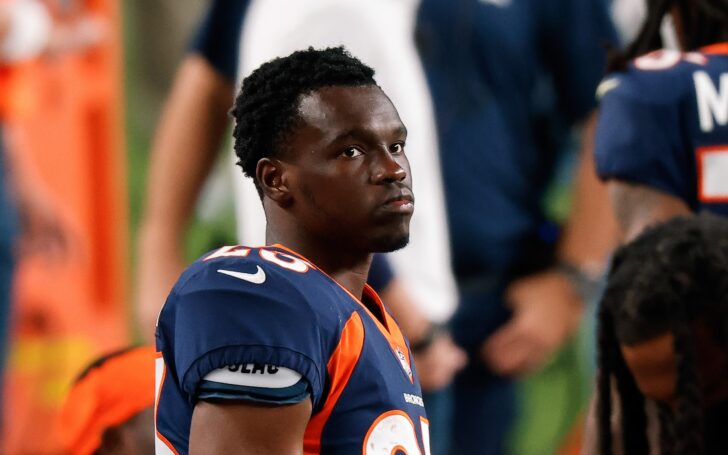 Michael Ojemudia on the sideline. Credit: Isaiah J. Downing, USA TODAY Sports.