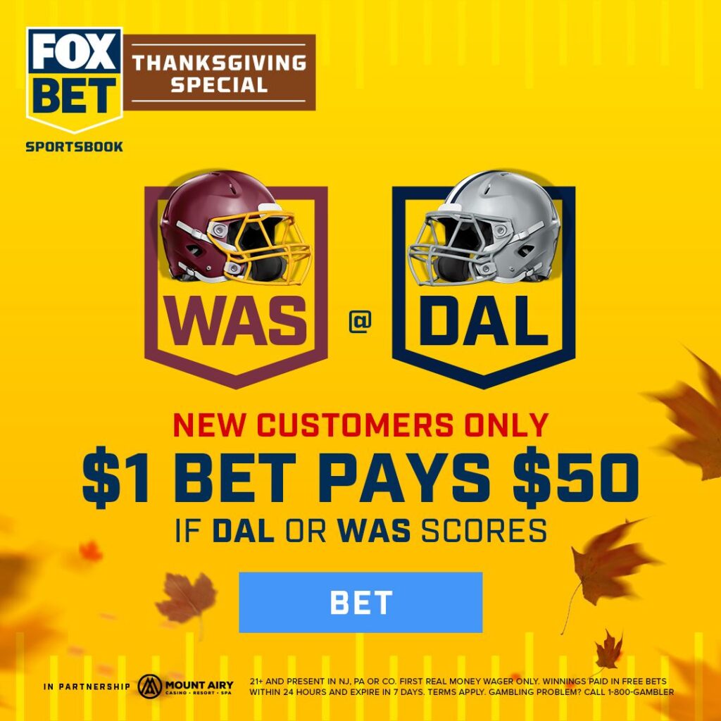 fox bet thanksgiving promo