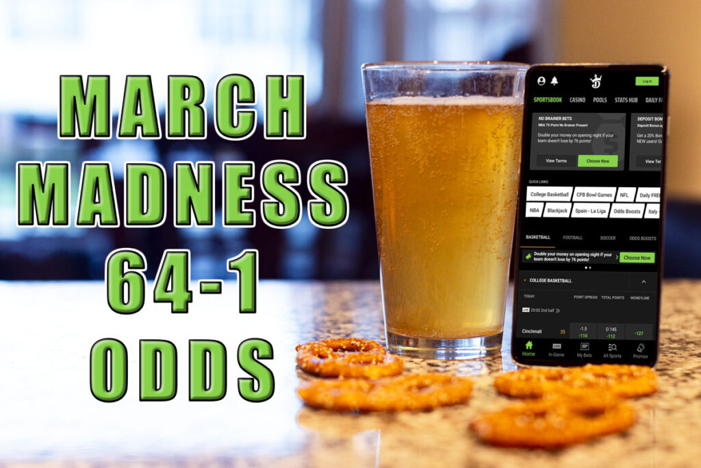 draftkings sportsbook 64-1 march madness odds