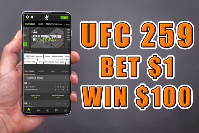 draftkings sportsbook ufc 259 bonus