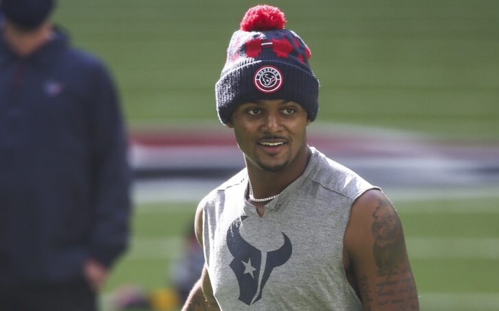 Deshaun Watson in pregame warmup in December. Credit: Troy Taormina, USA TODAY Sports.