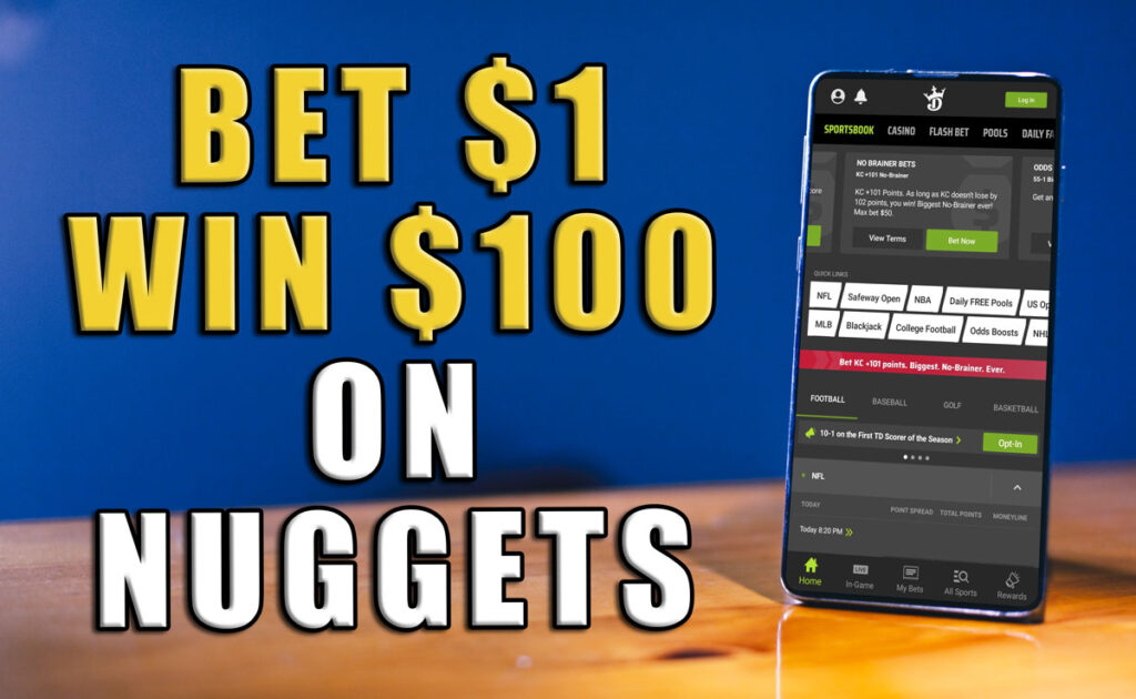 draftkings sportsbook nuggets 100-1