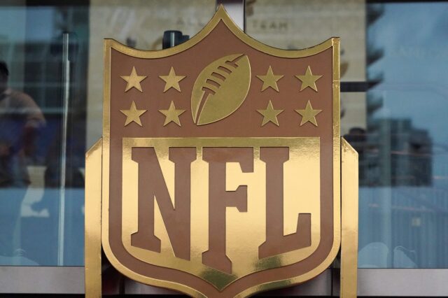 NFL Logo at NFL Honors in 2020. Credit: Kirby Lee, USA TODAY Sports.