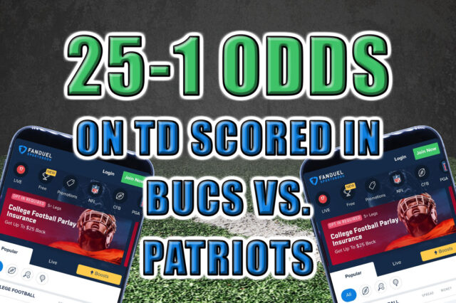 FanDuel Sportsbook GOAT Boost promo Buccaneers Patriots