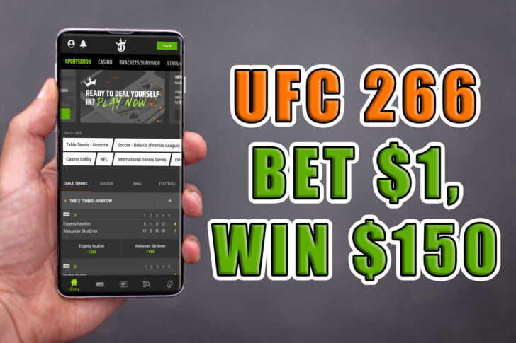 draftkings sportsbook ufc 266 promo