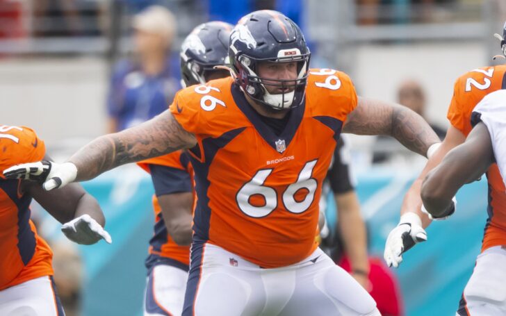 Dalton Risner is out today against Baltimore. Credit: Mark J. Rebilas, USA TODAY Sports.