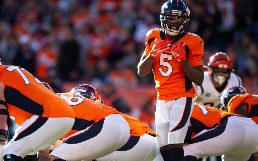 Teddy Bridgwater in Sunday's game against the Bengals. Credit Albert Cesare, USA TODAY Sports.