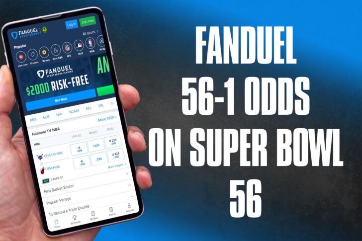 fanduel 56 to 1 odds