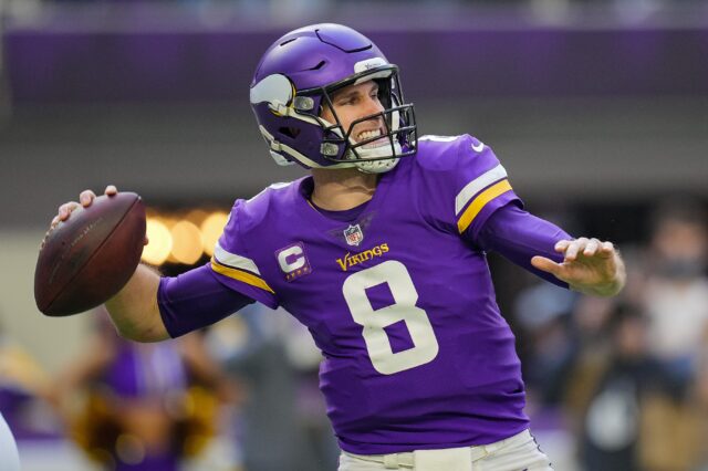 Kirk Cousins uncorks one. Credit: Brad Rempel, USA TODAY Sports.