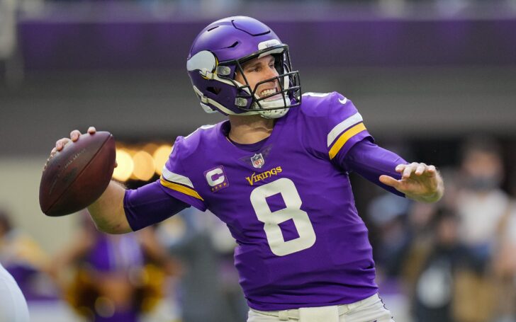 Kirk Cousins uncorks one. Credit: Brad Rempel, USA TODAY Sports.