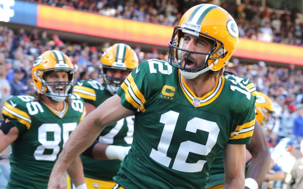 Aaron Rodgers. Credit: Mike De Sisti, Milwuakee Journal/USA TODAY Sports.