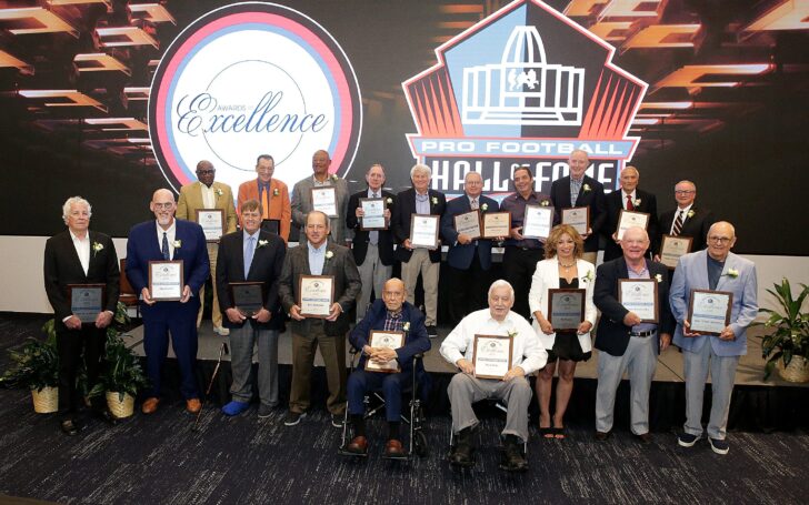 The inaugural Award for Excellence put on by the Pro Football Hall of Fame. Credit: Kevin Whitlock, USA TODAY Sports.