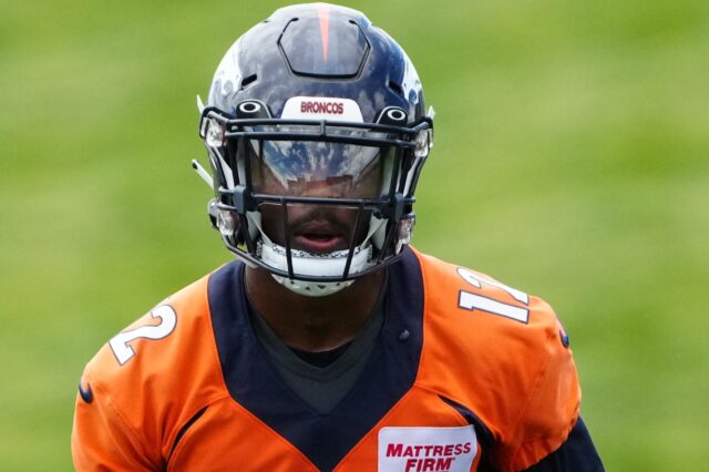 Montrell Washington in OTAs. Credit: Ron Chenoy, USA TODAY Sports.