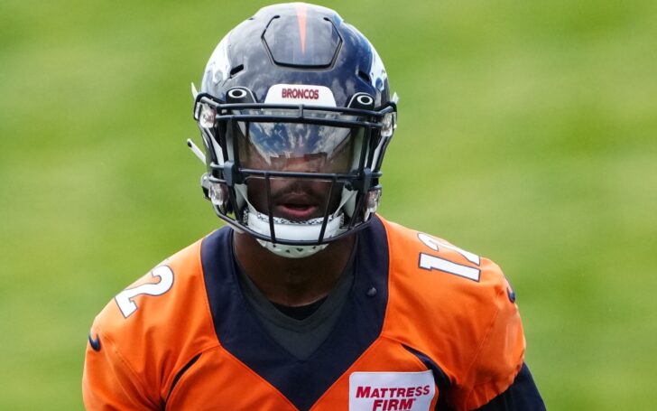 Montrell Washington in OTAs. Credit: Ron Chenoy, USA TODAY Sports.