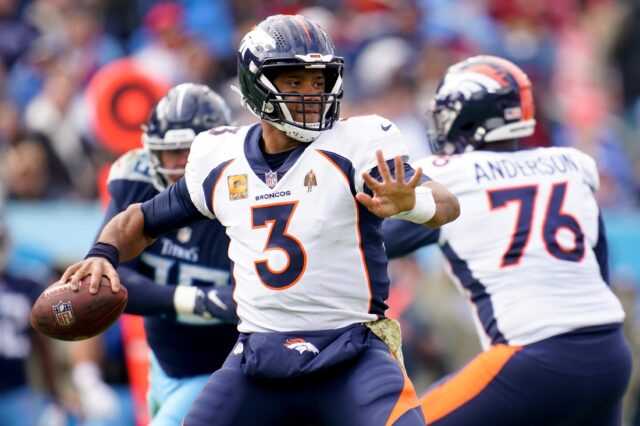 Russell Wilson vs. Tennessee. Credit: Andrew Nelles, USA TODAY Sports.