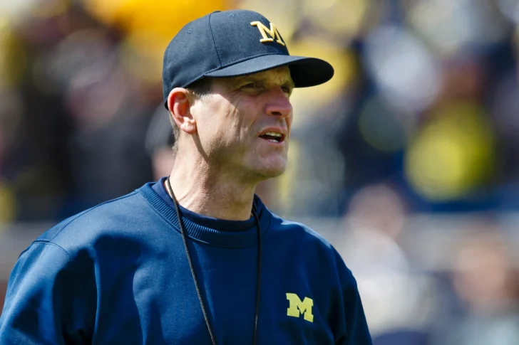 Jim Harbaugh. Credit: Rick Osentoski, USA TODAY Sports.