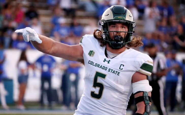 Dallin Holker touchdown against Middle Tennessee State.