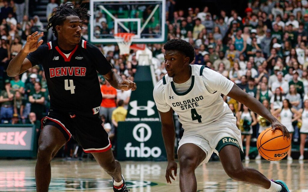 Colorado State's Isaiah Stevens against DU.