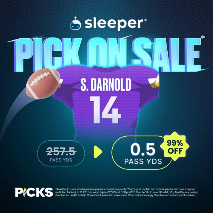 Best Sleeper Fantasy promo code today 12/16