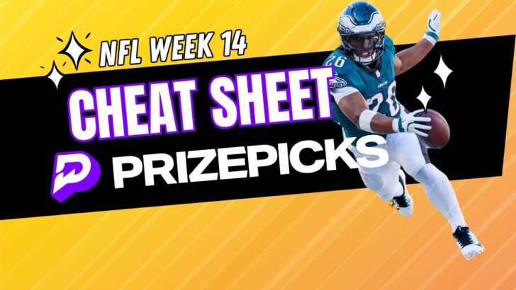 PrizePicks Cheat Sheet NFL