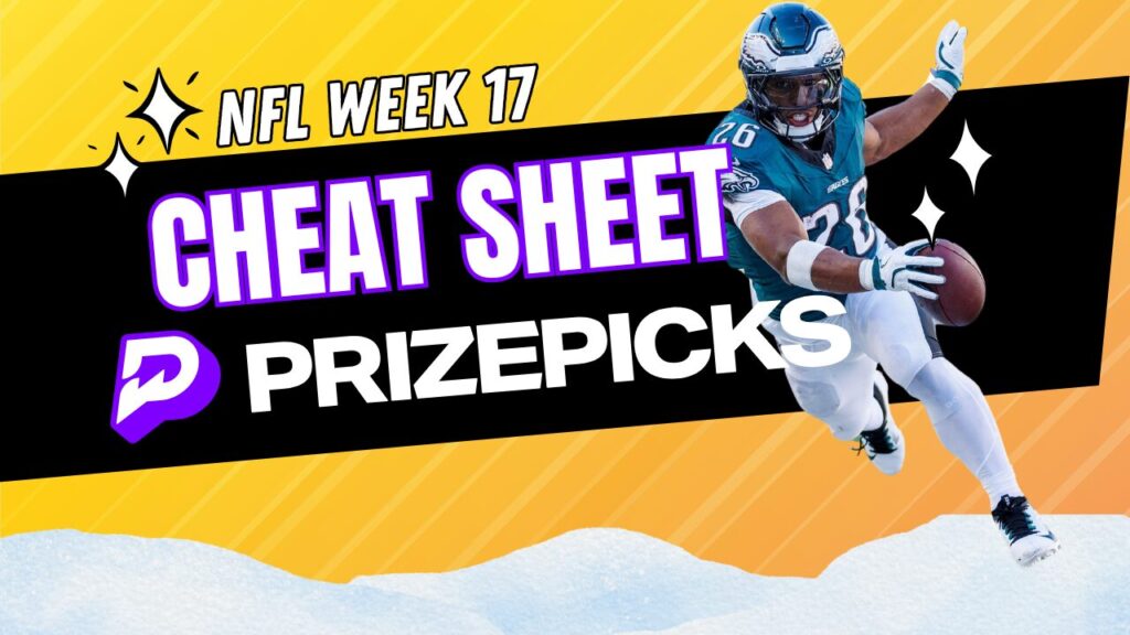 PrizePicks NFL Cheat Sheet This Week