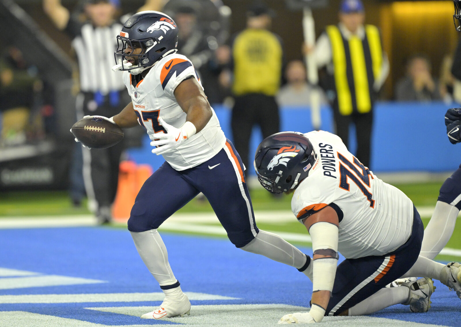 Denver Broncos RB Audric Estime facing pressure in 2025