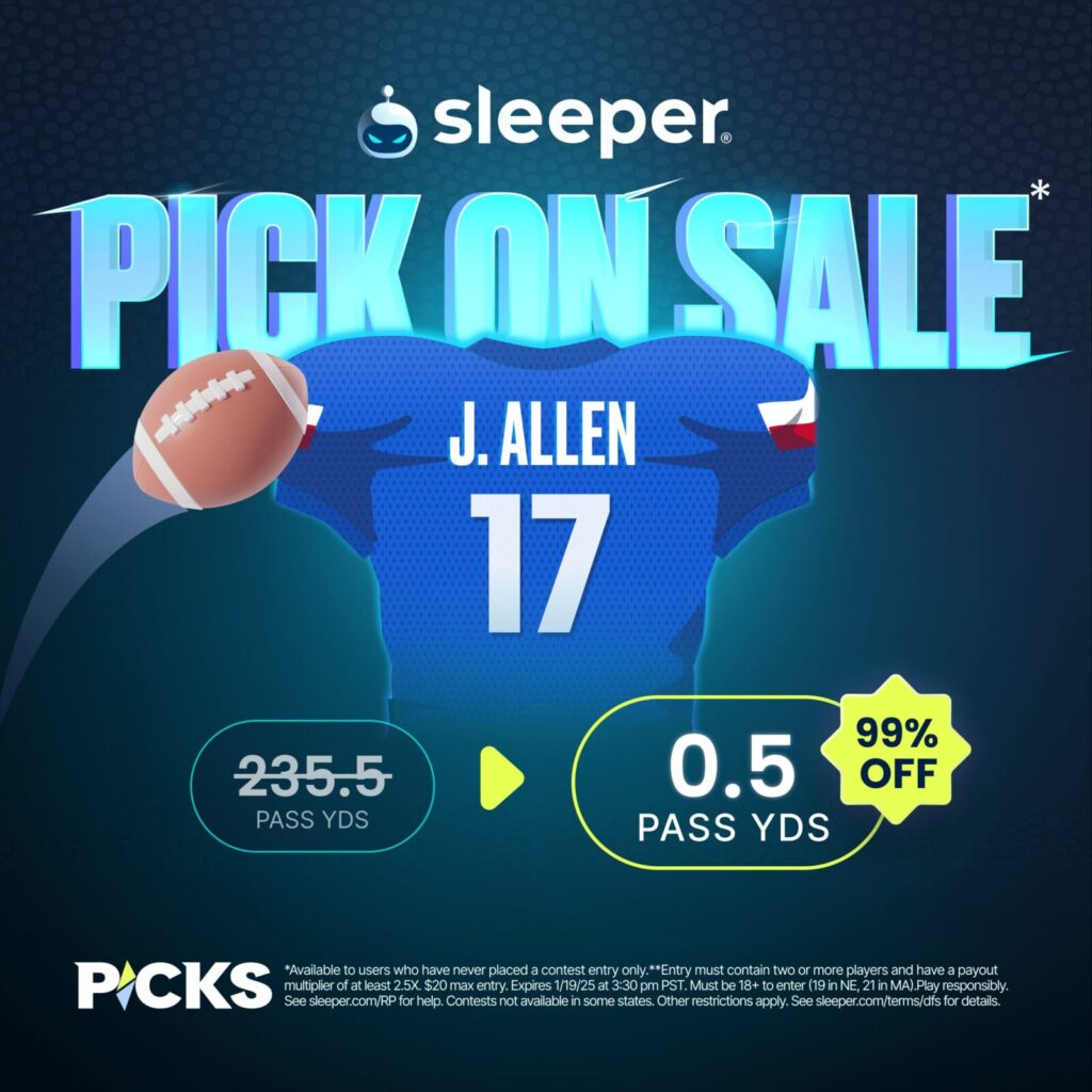 Josh Allen Free Pick on Sleeper Fantasy