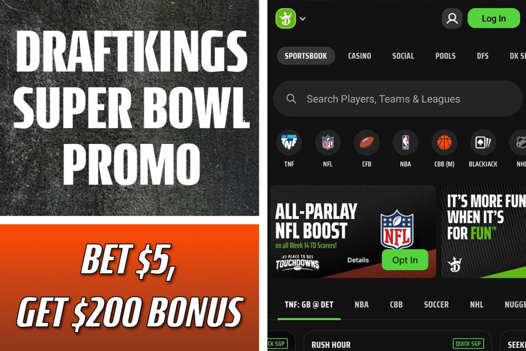 draftkings super bowl promo