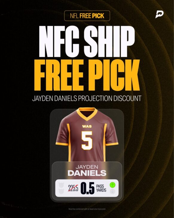 PrizePicks Free pick on Jayden Daniels for the NFC Championship