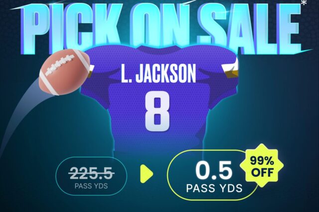 Lamar Jackson widlcard game promo on Sleeper