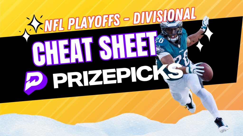 NFL Cheat Sheet for PrizePicks 1-18 and 1-19 2025