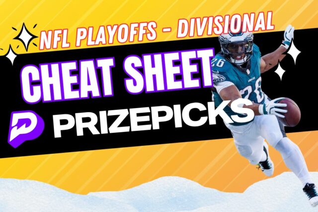 NFL Cheat Sheet for PrizePicks 1-18 and 1-19 2025