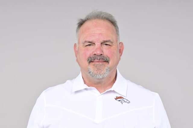 Denver Broncos assistant coach Greg Manusky