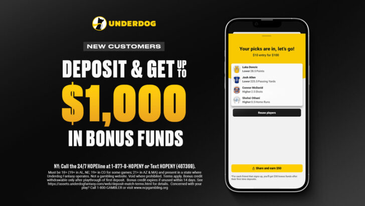 Best Underdog Bonus
