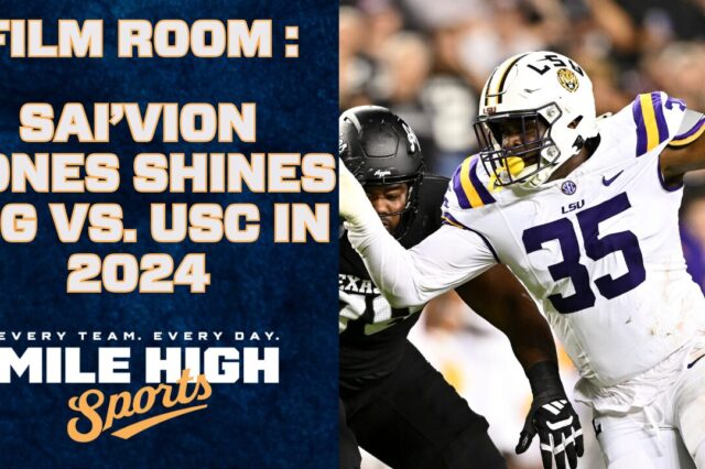 Denver Broncos Film Room: Sai'vion Jones