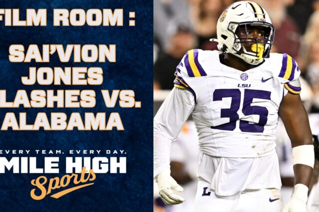 Denver Broncos Film Room: Sai'vion Jones vs. Alabama