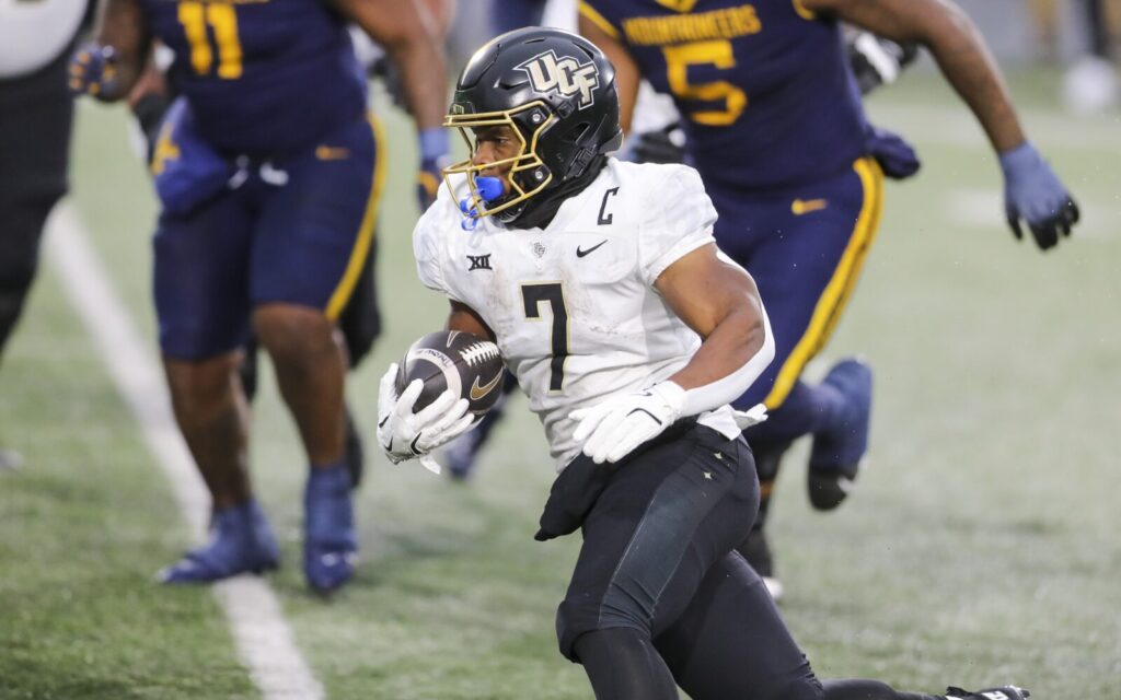 RJ Harvey runs for UCF in November.